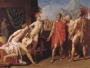 Jean Auguste Dominique Ingres Achilles Receives the Envoys of Agamemnon (mk04) oil painting on canvas